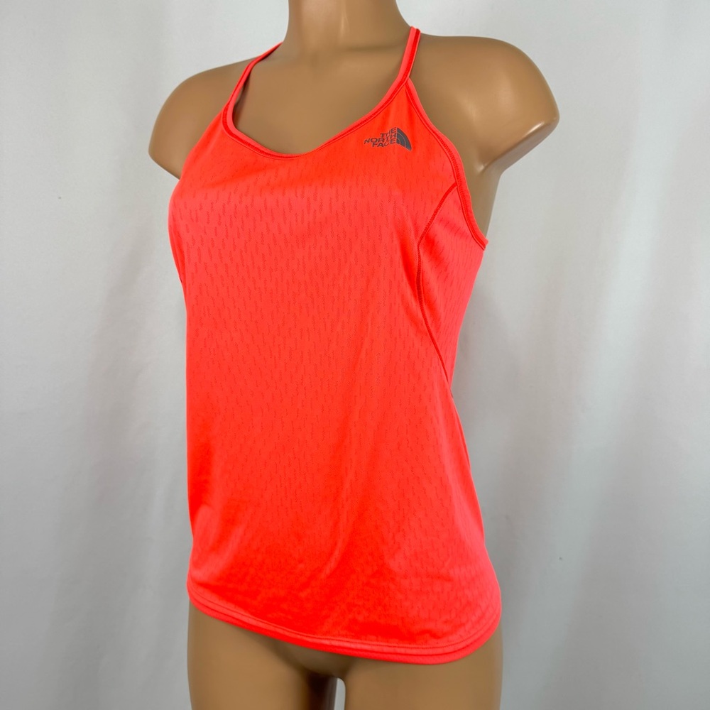 The North Face Women’s M FlashDry Lightweight Tank Top Racerback Coral Orange
